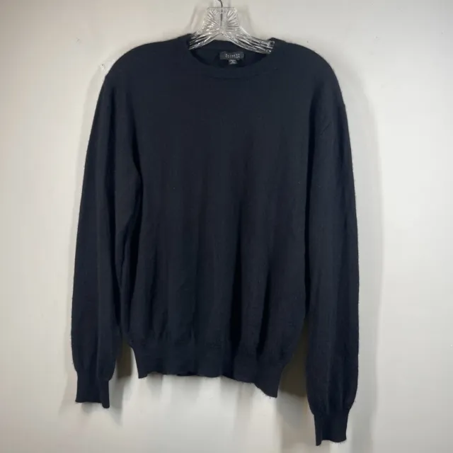 Barneys New York Men's Sz Small Black 100% Italian Cashmere Crewneck Sweater