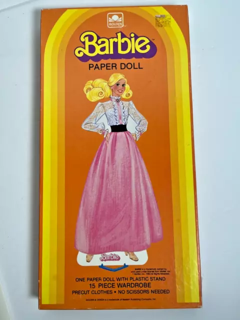 Vintage 1983 Barbie Paper Doll 15 Pc Wardrobe Open Box Uncut