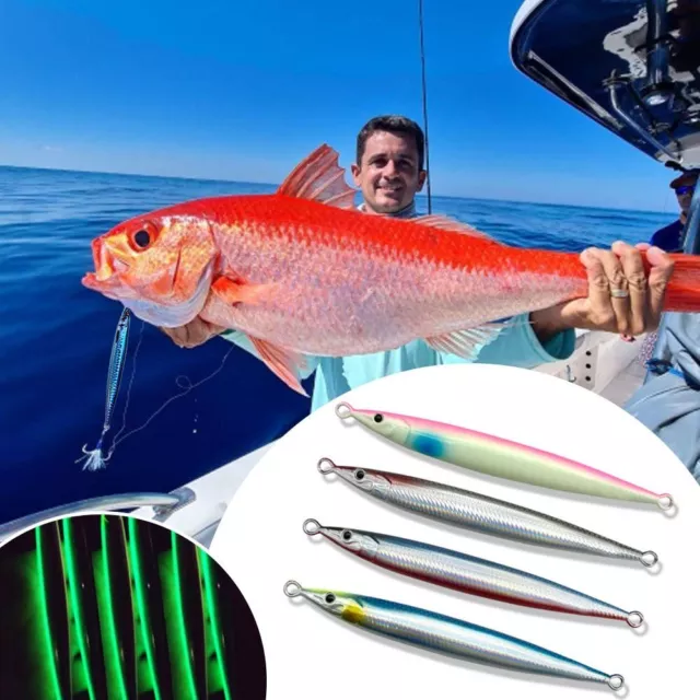 1Pcs Jigging 3D Fishing Lure 60g 80g Sea Fishing Tackle  Outdoors
