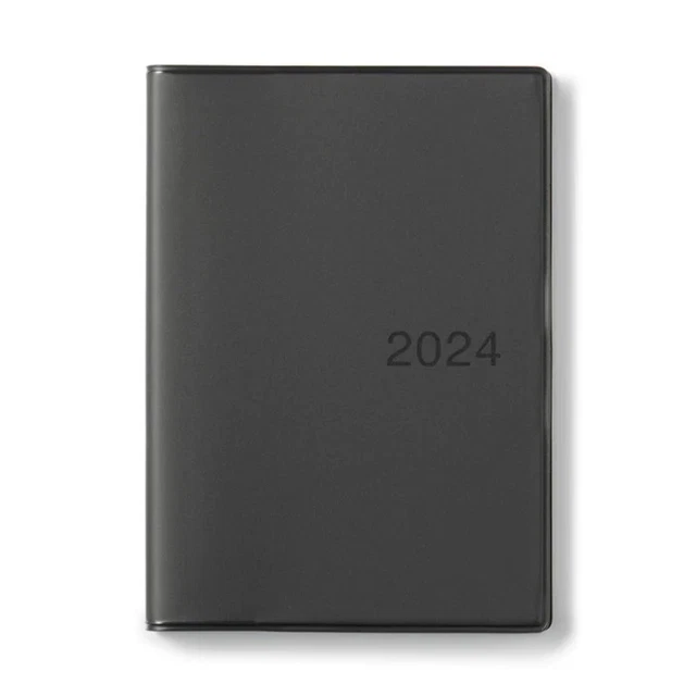 MUJI 2024 MONTHLY Weekly Yearly Planner DARK GRAY B6 (Starts December