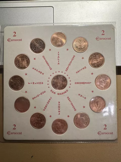 2 euro cent - set completo primi 12  paesi aderenti