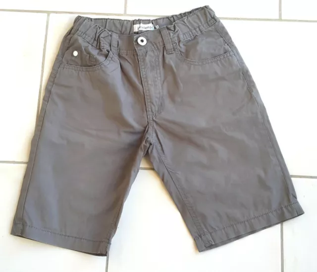 Short bermuda garçon 10 ans IN EXTENSO gris taille  réglable par élastique intér