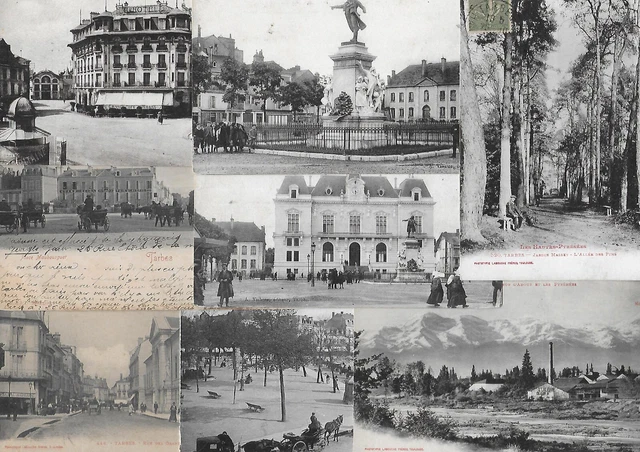 LOT DE 10 cartes postales anciennes ,ville de TARBES dept 66, 11x EUR 8 ...