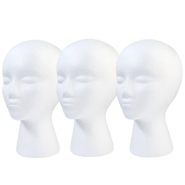 Holder Dummy Head Model Foam Mannequin Foam Wig Head Styrofoam Mannequin Head