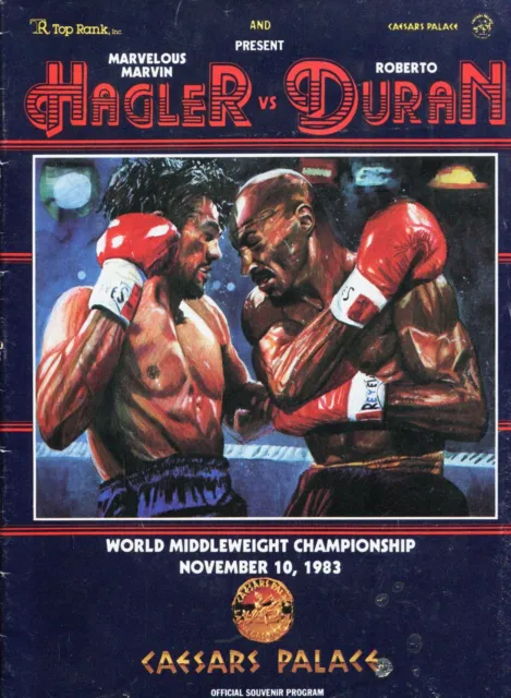 Fight Poster Boxing Kings Marvelous Marvin Hagler Vs Roberto Duran 11x15 Art