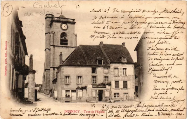 CPA AK DORNECY - Tour de l'Église (421040)