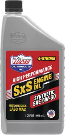 Lucas Oil Synthetic SAE 10W-50 SXS Engine Oil/Quart 1 Quart 11212 58-54081