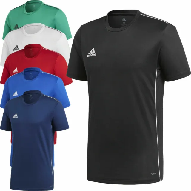 Maglietta Adidas Ragazzi Core 18 Junior Bambini Climalite Crew Palestra Sportiva Top Calcio