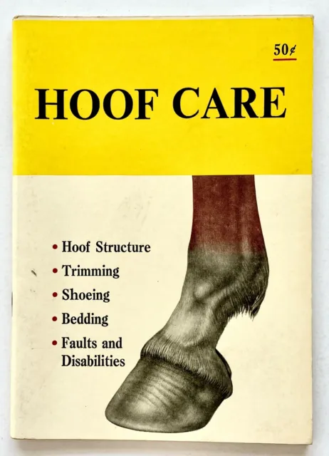 1965 Horse Hoof Care Shoeing Vintage Booklet Troy Chem Pt Chester NY Mollimentum
