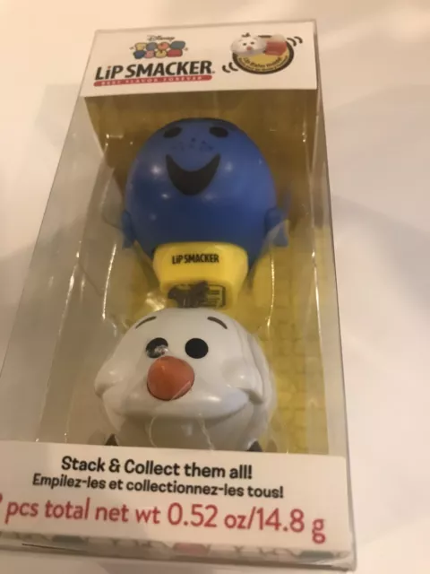 Disney Tsum Tsum Lip Smackers-Frozen-Olaf +DORY Blue Tang Berry BNIP