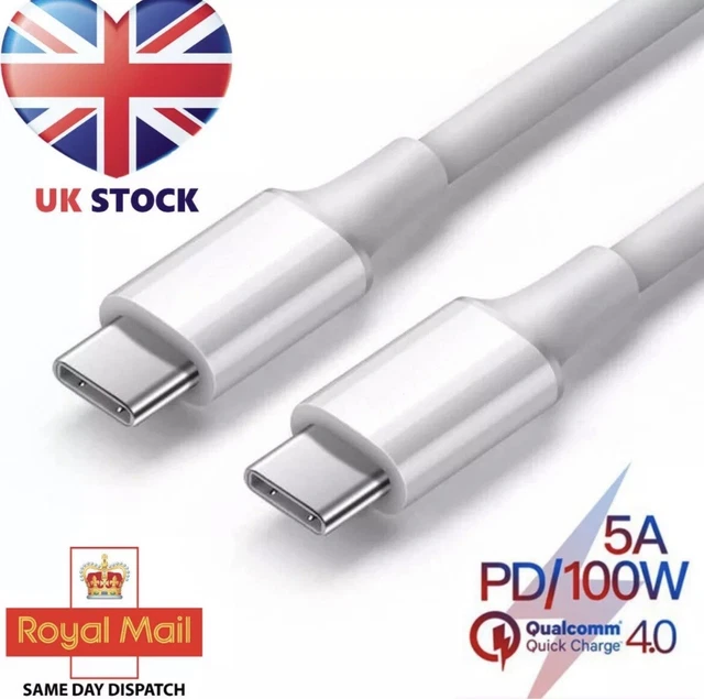 USB C to USB C 60W Fast Charger PD Charging Data Sync 1M / 2M Cable