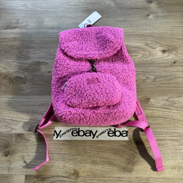 UGG Inara Backpack Sherpa UGGFluff Pink New With Tags (NWT)