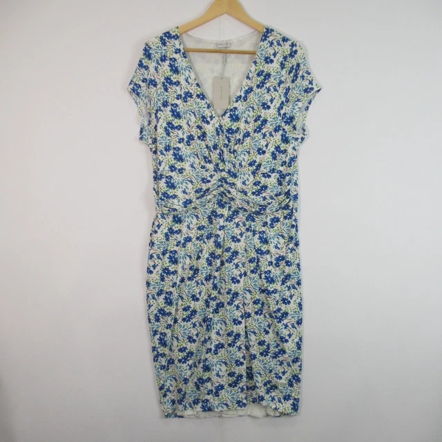 MINUET PETITE DRESS Ladies UK 16 Multicoloured Knee Length Short Sleeved Floral 24.50 PicClick UK