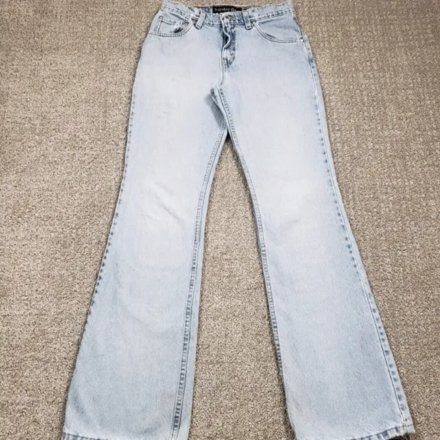 Vtg LEVIS Silvertab Jeans Women 28x32 Light Wash 90s Hipster Flare Pant Tag 7 Jr