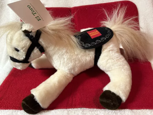 NWTags! Legendary Wells Fargo Bank El Toro Pony Plush Horse Stuffed 13" 2014