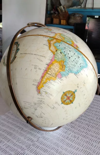 REPLOGLE 16 inch Globe - World Classic Series 1985. No Stand W/Soviet Union 2