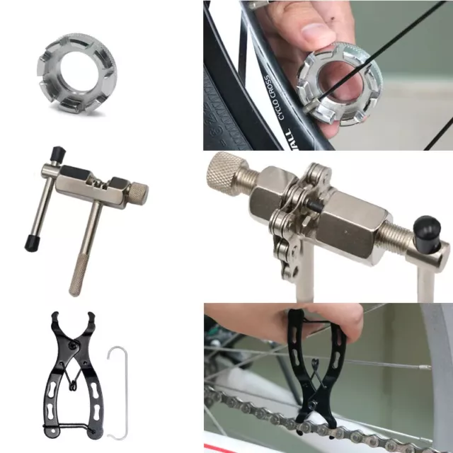 Bicycle Repair Tool Kits Chain Ruler Crank Puller Extractor Tire Repair Tool 2