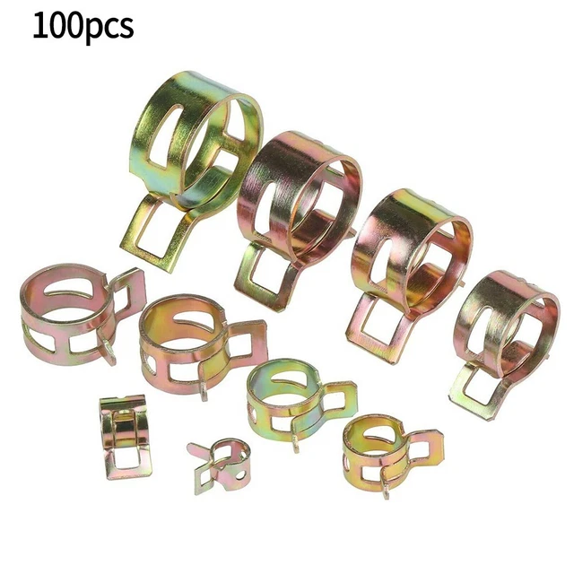 Clips de tuyau durables ressort 100 pièces matériel architectural tension de p