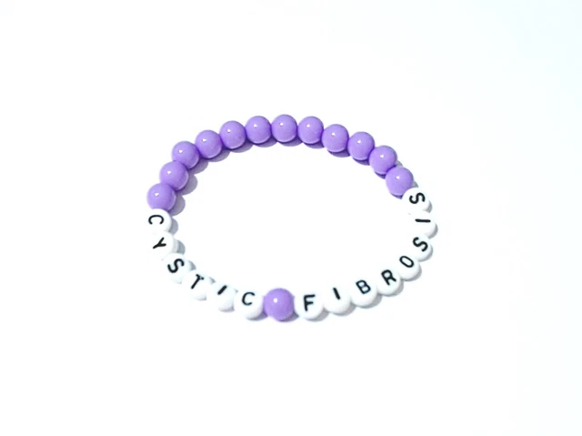 Pulsera de alerta médica identificación SOS niños FIBROSIS QUÍSTICA cuentas de acrílico