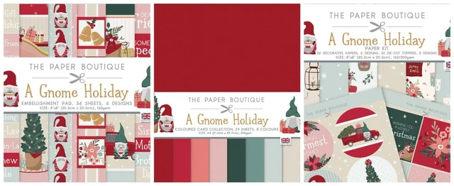 The Paper Boutique -  A Gnome Holiday - Card, Embellishments, Paper Kit - NEW