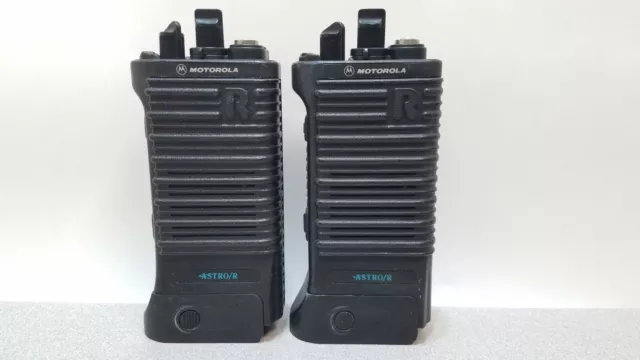 (Lot of 2) Motorola Astro/R Saber VHF P25 Portable Handheld Radios 146-174Mhz (Lot of 2) Motorola Astro/R Saber VHF P25 Portable Handheld Radios 146-174Mhz
