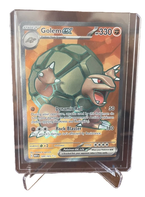 Pokémon - 2 Graded card - GOLEM EX FULL ART - SUPER RARE & GOLEM EX