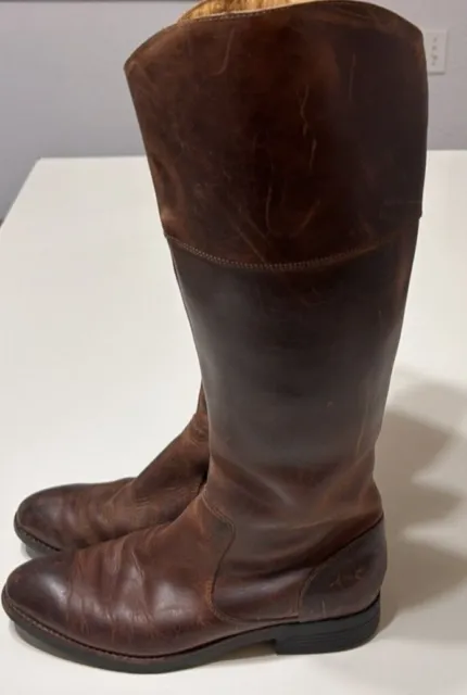 SEBAGO NASHOBA TALL Leather Boots Size 9.5 * Cognac Brown High Rider ...