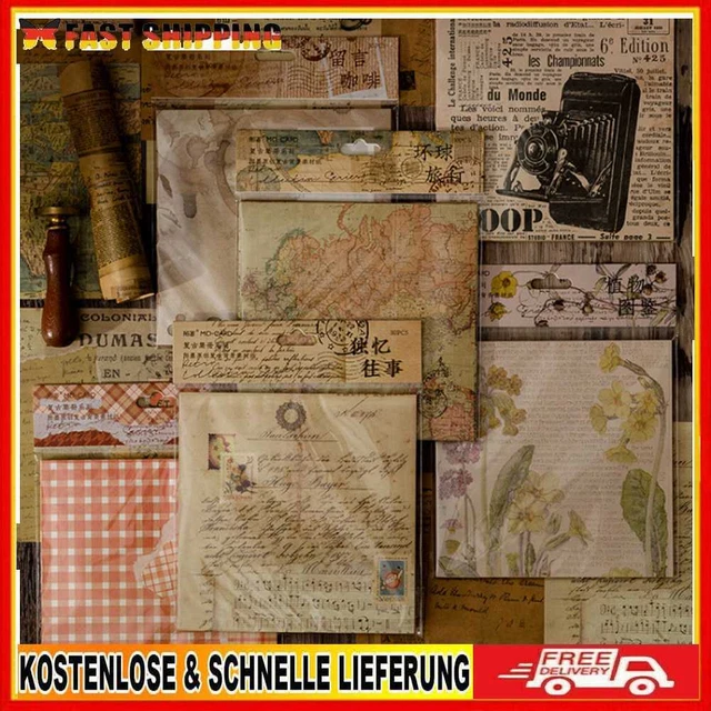 30 Sheets Material Paper Decorative Album Decoration Paper for School Stationery