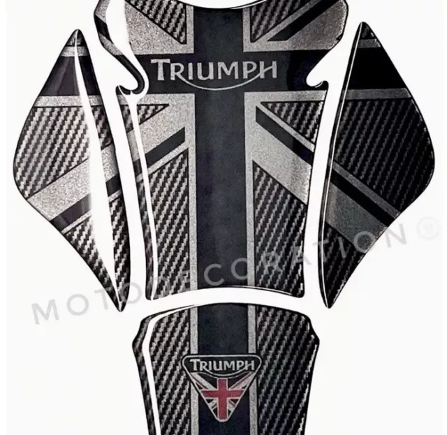 Triumph Union Jack Street Triple Tank Pad Protector Carbon Rs Streetriple 765