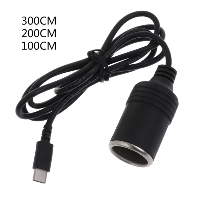 USBC to Car Cigarette-Lighter Cable Converter 12V 4.5A PD USBC Charger for Car