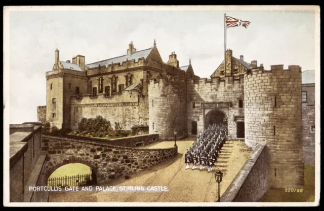 Portcullis Gate And Palace Stirling Castle Scotland Valentine Postcard