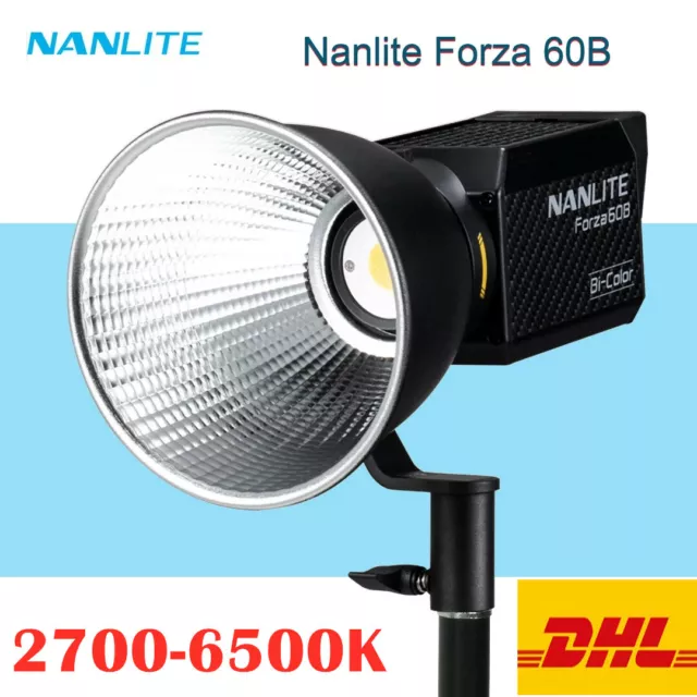 NANLITE Forza 60B 2700K-6500K RGB LED Video Light Bi-Color Camera Fill Lighting