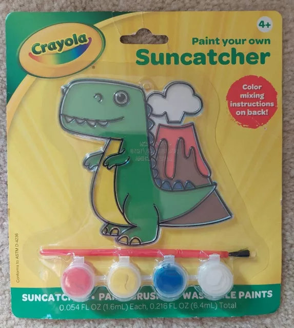 Plastic Suncatcher Paint Craft Kits Suncatchers 4.7H x 5.7W