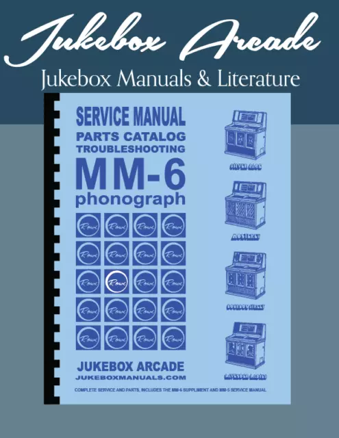 Complete AMI / Rowe Model MM-6 Service Manual & Parts Catalog, Jukebox Arcade