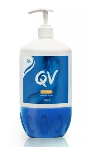 QV Moisturising Cream 500g Pump Replenishes Dry Sensitive Skin Moisturiser Ego