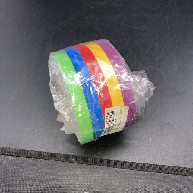 Rainbow Colored Duct Tape — 5 Colors —10 Yards per roll DIY Art Kit Design Tapes