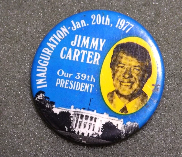 Jimmy Carter Our 39th President Inauguration Day Jan. 20 1977 Lapel Pin Button