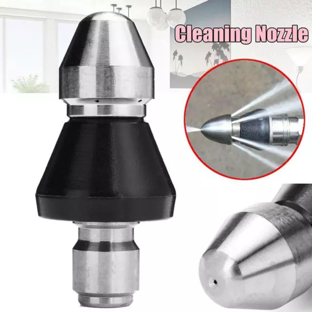 5000psi Sewer Cleaning Tool High-pressureNozzle Sewer Pipe Washer Cleaner G6O4