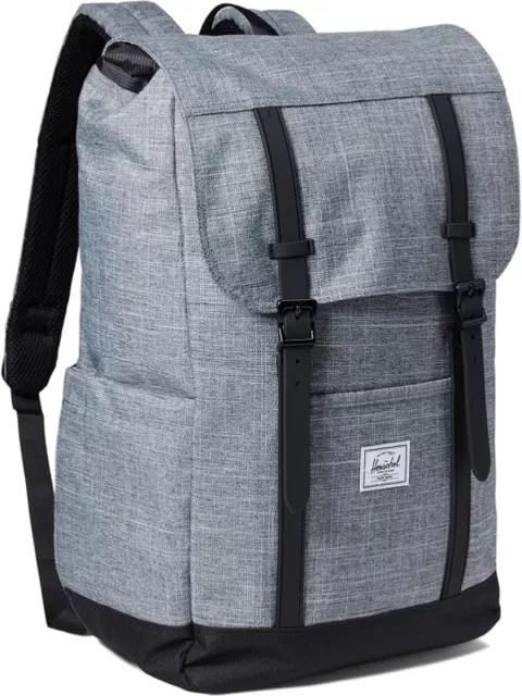 Herschel retreat backpack. Raven Crosshatch Grey 19.5L New Fit 15”/16” Laptop