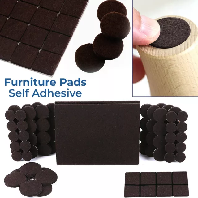 Antideslizante Fieltro Muebles Almohadillas Pata de Silla Protectores Resistente