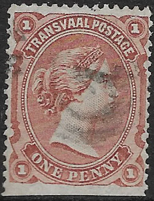 Transvaal - South Africa 1878 1d sg 134 used GV bottom marginal