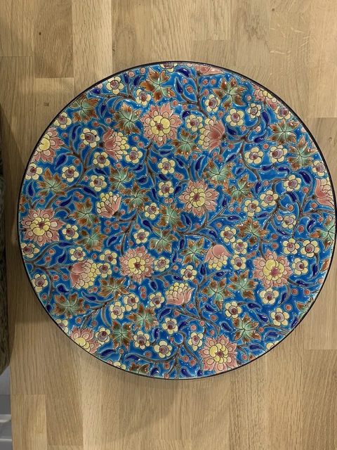 Assiette /plat émaux de longwy