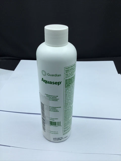 Guardian Aquasep Portable Eyewash Eye Preservative first aid 8 oz NEW 7/19/2024