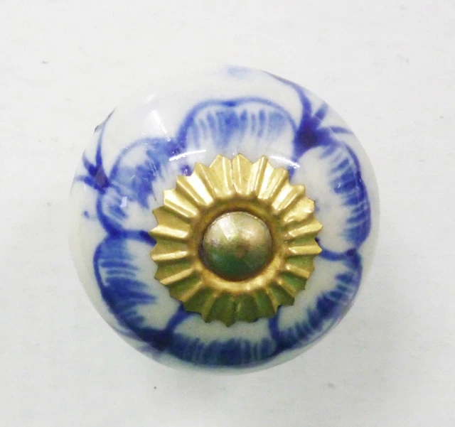 Boutons Porcelaine Céramique Artisanal Poignées Porte Tiroir Placard Armoire
