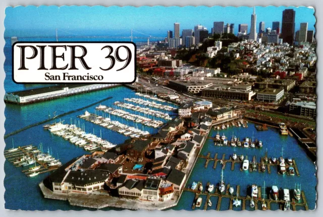 San Francisco, California CA - Aerial View Of The Pier 39 - Vintage Postcard 4x6