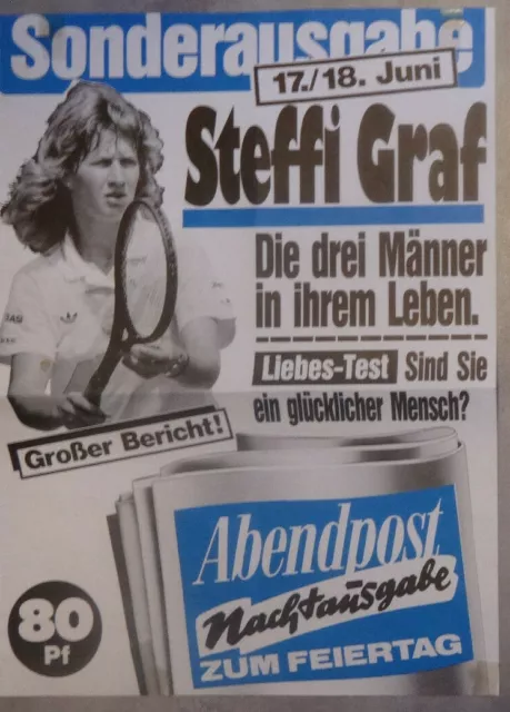 STEFFI GRAF/ SONDERAUSGABE (kleines Plakat),selten