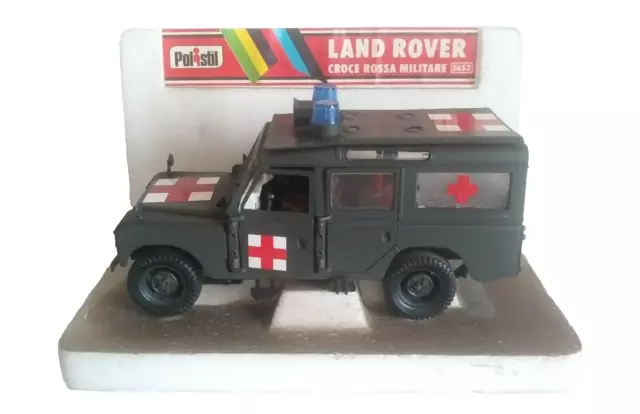 Land Rover Crocerossa Militare Polistil Scala 1/25 2