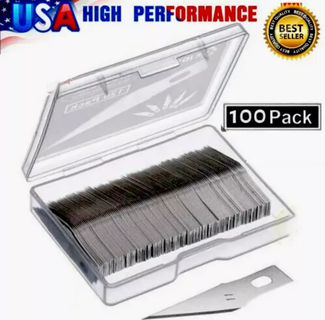 100 PCS Blades #11 Exacto Knife style for x-Acto Hobby For Multi Tool Crafts US