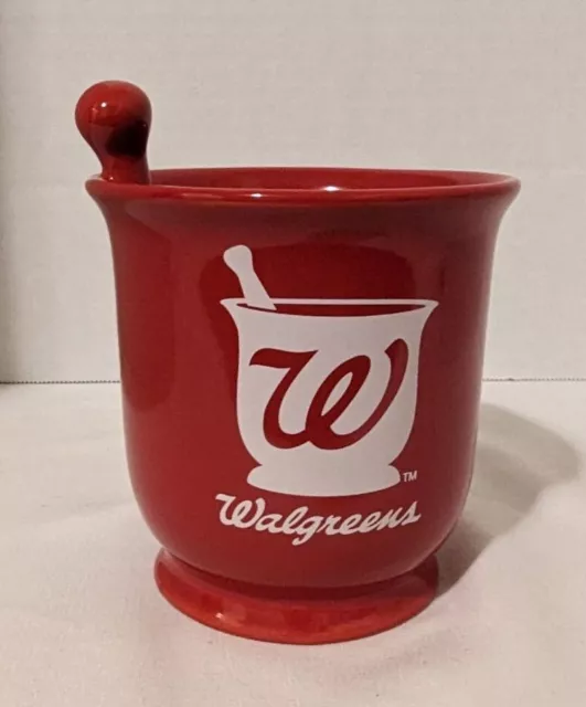 Walgreens Mortar and Pestle Red Pharmacy Coffee Cup Mug 2