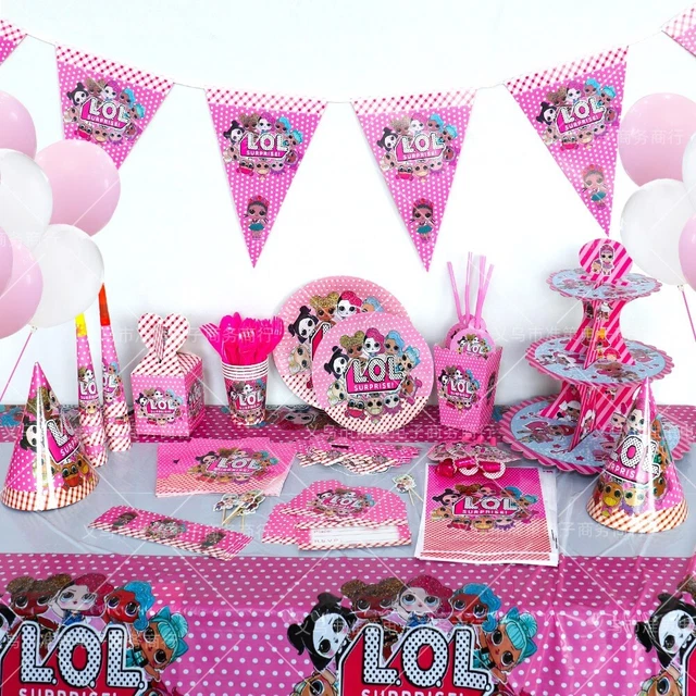 LOL SURPRISE BIRTHDAY Party Girls Tableware Dolls Decorations Supplies LOL SURPRISE BIRTHDAY Party Girls Tableware Dolls Decorations Supplies